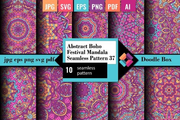Abstract Boho Vector Festive Mandala Sea: Seamless Creativity for Today’s Design-Driven Marketplace