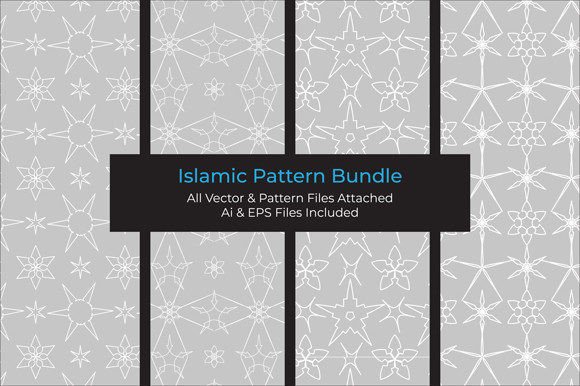 Arabic Islamic Seamless Pattern Set-2