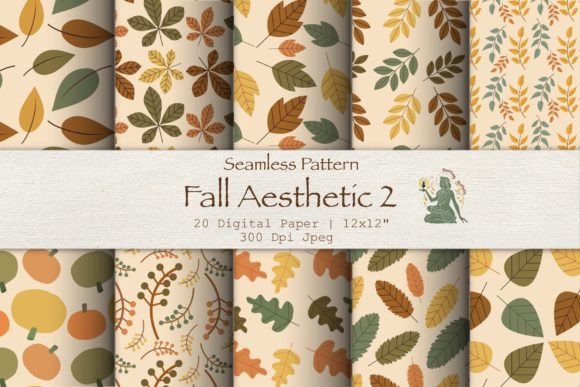 Fall Aesthetic Seamless Pattern 2: Your Go-To Resource for Warm, Cohesive Autumn Design