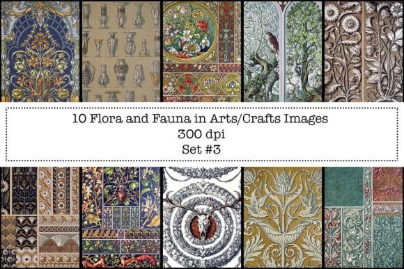 Flora Fauna in Art Craft - Set 3: Vintage Botanical Precision for Intentional Creative Work