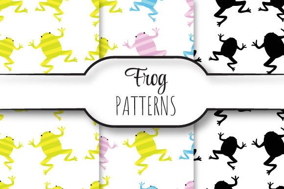 Frogs Vector Patterns for Creative Professionals