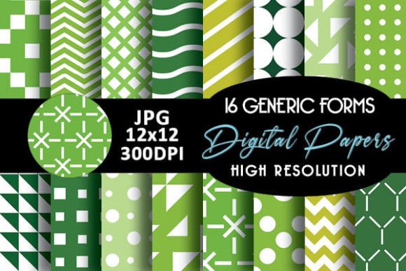 Green Geometric Shapes Digital Papers: A Creative Revolution in Design