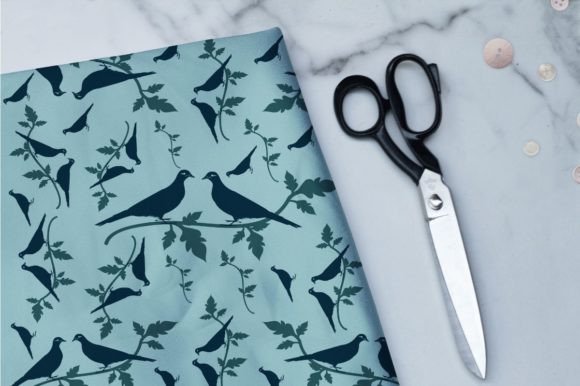 Nature Pattern-with-Birds 2, SVG: A Versatile Design for Creativity and Practical Use