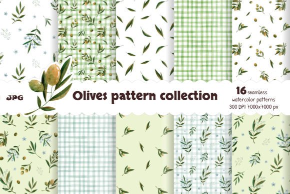 Watercolor Olive Collection: A Timeless Design for Modern Creativity