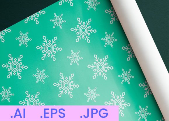 Winter Snowflake DigitalPaper Pattern 12: A Versatile Design Asset for Creative Professionals